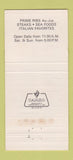 Matchbook Cover - Camelo Restaurant Racine WI 30 Strike