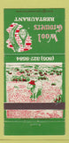 Matchbook Cover - Wool Growers Restaurant Bakersfield CA 30 Strike