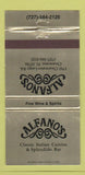 Matchbook Cover - Alfano's Italian Clearwater FL 30 Strike