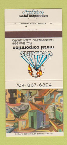 Matchbook Cover - Jenkins Metal Corp Gastonia NC 30 Strike