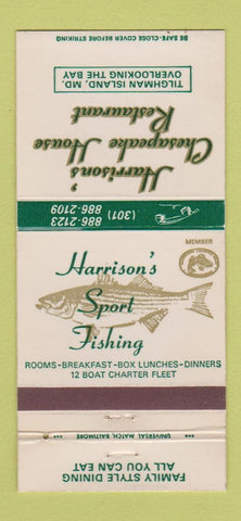Matchbook Cover - Harrison's Chesapeake House Tilghman Island MD 30 Strike