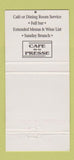 Matchbook Cover - Cafe de la Presse San Francisco CA 30 Strike