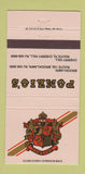 Matchbook Cover - Ponzio's Cherry Hill Brooklawn NJ 30 Strike