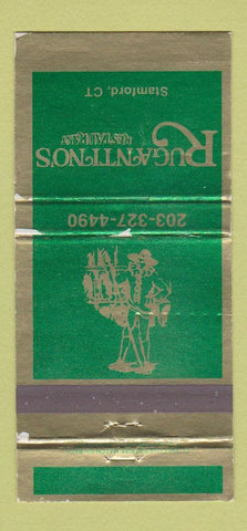 Matchbook Cover - Rugantino's Restaurant Stamford CT 30 Strike