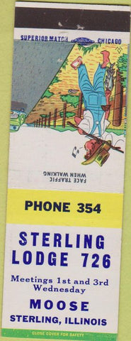 Matchbook Cover - Matchbook Cover Moose Lodge Sterling IL