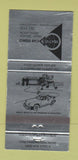 Matchbook Cover - Creative Car Stereo Lafayette CA audio 30 Strike