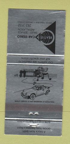 Matchbook Cover - Creative Car Stereo Lafayette CA audio 30 Strike