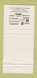 Matchbook Cover - Creative Car Stereo Lafayette CA audio 30 Strike