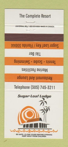 Matchbook Cover - Sugar Loaf Lodge Sugar Loaf Key FL Tiki Bar 30 Strike