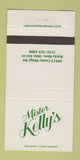 Matchbook Cover - Mister Kelly's Rocky River OH WEAR 30 Strike