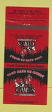 Matchbook Cover - The Caves Fort Lauderdale FL 30 Strike