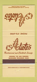 Matchbook Cover - Alioto's Restaurant Milwaukee WI 30 Strike