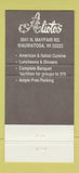 Matchbook Cover - Alioto's Restaurant Milwaukee WI 30 Strike