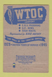Matchbook Cover - WTOC Radio Savannah GA 40 Strike