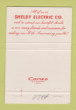 Matchbook Cover - Shelby Electric Memphis TN 1969 40 Strike