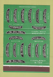 Matchbook Cover - Tabasco Beach Acapulco Tijuana Mexico Mazatlan 40 Strike
