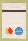 Matchbook Cover - Pan Am American Airlines DISPLAY 40 Strike