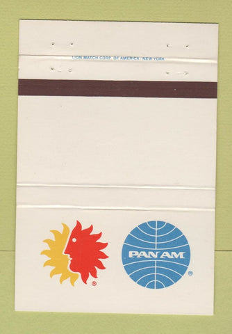 Matchbook Cover - Pan Am American Airlines DISPLAY 40 Strike
