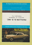 Matchbook Cover - Chrysler New Yorker Pavillon Rimouski QC WEAR 40 Strike