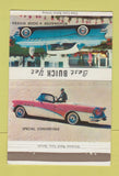 Matchbook Cover - Buick Roadmaster Budde Buick Forrest City AR 40 Strike
