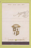 Matchbook Cover - The Hartley Hotel Mount Vernon NY WEAR 40 Stick