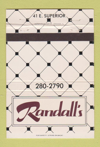 Matchbook Cover - Randall's 40 Strike