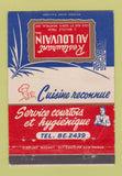 Matchbook Cover - Restaurant Au Louvain Montreal QC WEAR 40 Strike