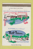 Matchbook Cover - Pinewood Motor Court Vicksburg MS Motel Dixiana 40 Strike