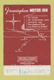 Matchbook Cover - Framingham Motor Inn MA WEAR 40 Strike