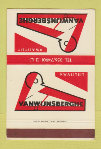 Matchbook Cover - Dutch Vanwijnsberghe 40 Strike