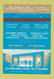 Matchbook Cover - Le Rendez Vous Du Cavalier Montreal QC 40 Strike