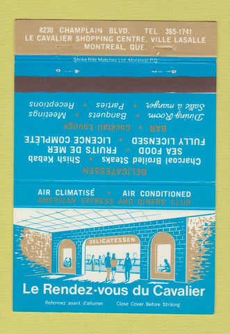 Matchbook Cover - Le Rendez Vous Du Cavalier Montreal QC 40 Strike