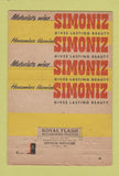 Matchbook Cover - Simoniz Auto Polish Wax Coating 40 Strike