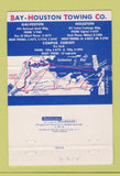 Matchbook Cover - Bay Houston Towing Galveston Corpus Christi TX 40 Strike