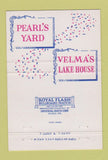 Matchbook Cover - Pearl's Yard Velma's Lake House Christmas 40 Strike