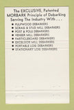 Matchbook Cover - Canadian Morbark North BAY ON tree bark removal  40 Strike
