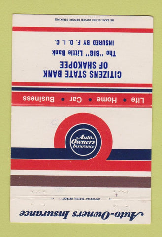 Matchbook Cover - Citizens State Bank Shakopee MN 40 Strike