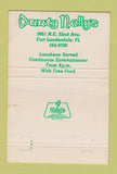 Matchbook Cover - Durty Nelly's Restaurant Fort Lauderdale FL 40 Strike