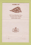 Matchbook Cover - Monty Trainer's Coconut Grove FL 40 Strike