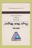 Matchbook Cover - Moffett Real Estate Insurance 40 Strike