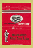 Matchbook Cover - Masterson's Walnut Creek Station CA 40 Strike