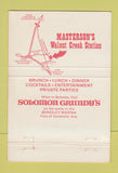 Matchbook Cover - Masterson's Walnut Creek Station CA 40 Strike