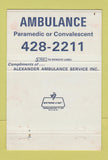 Matchbook Cover - Alexander Funeral Homes Evansville IN 40 Strike