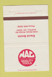 Matchbook Cover - Mac Tools David Smith Austell GA 40 Strike