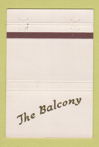 Matchbook Cover - The Balcony Ridglea Fort Worth TX restaurant 40 Strike