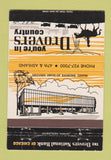 Matchbook Cover - Drovers County Bank Chicago IL WEAR 40 Strike