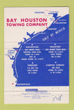 Matchbook Cover - Bay Houston Towing Galveston Corpus Christi TX 40 Strike