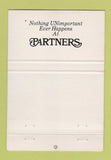 Matchbook Cover - Partners Bistro Laguna Beach CA 40 Strike