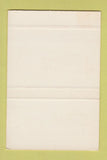 Matchbook Cover - Thompson's Restaurant North Andover MA SAMPLE 40 Strike