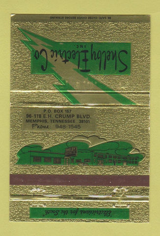 Matchbook Cover - Shelby Electric Memphis TN  40 Strike